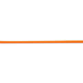 Sterling Silver 18inch 4mm Tangerine Rubber Cord Necklace, 18 x 4 mm