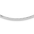 Sterling Silver 3.5mm Hammered Neck Collar, 16 x 3.5 mm
