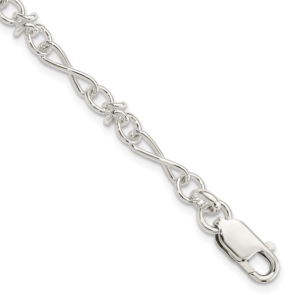 Sterling Silver Bracelet, 7.5 x 6 mm, 5.86 g