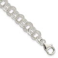 Sterling Silver Bracelet, 7.5 x 8 mm