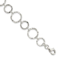 Sterling Silver Bracelet, 7.5 x 14 mm