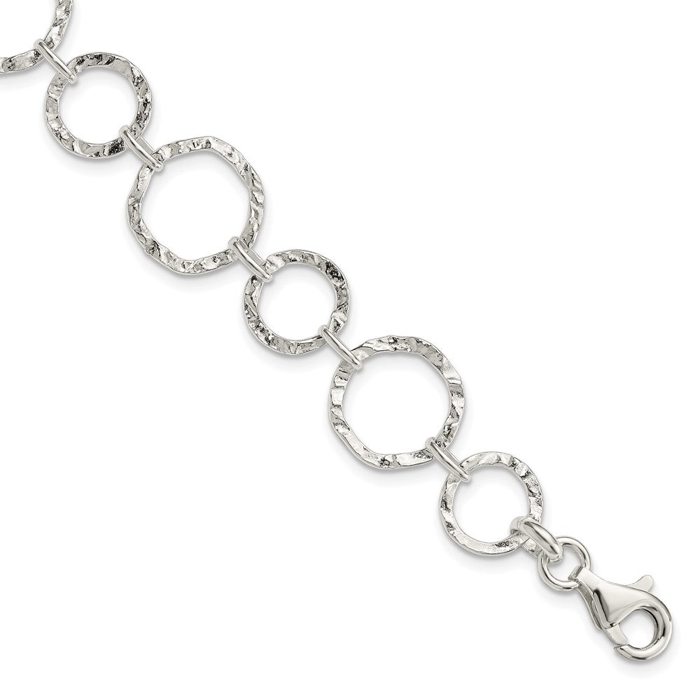 Sterling Silver Bracelet, 7.5 x 14 mm