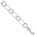 Sterling Silver Fancy Bracelet, 7.5 x 9.25 mm