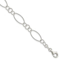 Sterling Silver Fancy Bracelet, 7.5 x 9 mm, 3.09 g