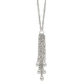 Sterling Silver Dangle Bead Necklace, 18 x 19 mm
