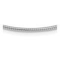 Sterling Silver Rhodium-plated 2mm Round w/2in ext Cubetto, 18 x 2 mm