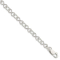 Sterling Silver Polished Fancy Link Bracelet, 7.5 x 6 mm, 6.7 g