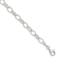 Sterling Silver Polished Fancy Link Bracelet, 7.5 x 5 mm