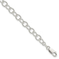 Sterling Silver Polished Fancy Link Bracelet, 7.5 x 6 mm, 5.74 g