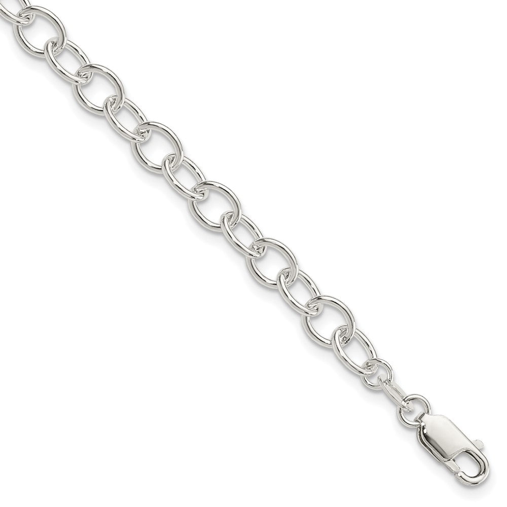 Sterling Silver Polished Fancy Link Bracelet, 7.5 x 6 mm, 5.74 g