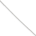 Sterling Silver Polished Beaded Necklace, 18 x 1 mm