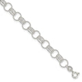 Sterling Silver Bracelet, 7.25 x 6 mm