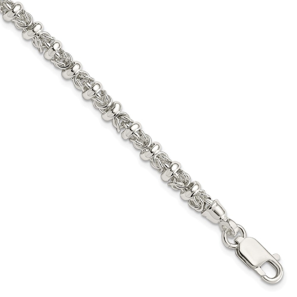 Sterling Silver Polished Bracelet, 7.5 x 6 mm