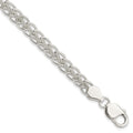 Sterling Silver Polished and Textured Fancy Bracelet, 7.5 x 7 mm, 13.39 g