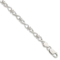 Sterling Silver Polished Fancy Link Bracelet, 7.5 x 6 mm, 7.74 g
