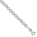 Sterling Silver 5mm Fancy Bracelet, 7.25 x 4 mm