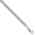Sterling Silver Fancy 3.50mm Bracelet, 7.5 x 4 mm