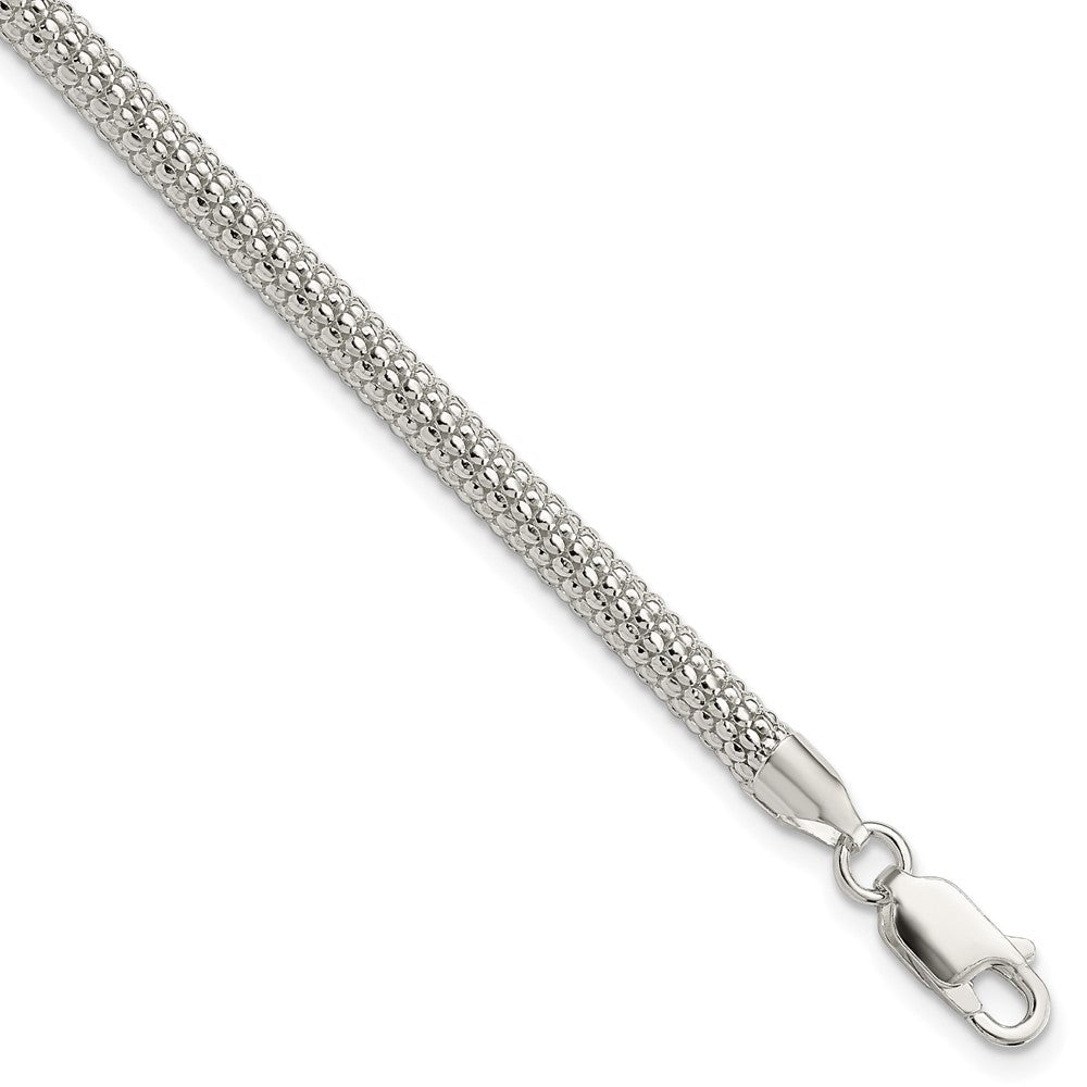 Sterling Silver Fancy 3.50mm Bracelet, 7.5 x 4 mm