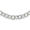 Sterling Silver Cable 6.75mm Necklace, 18 x 7 mm