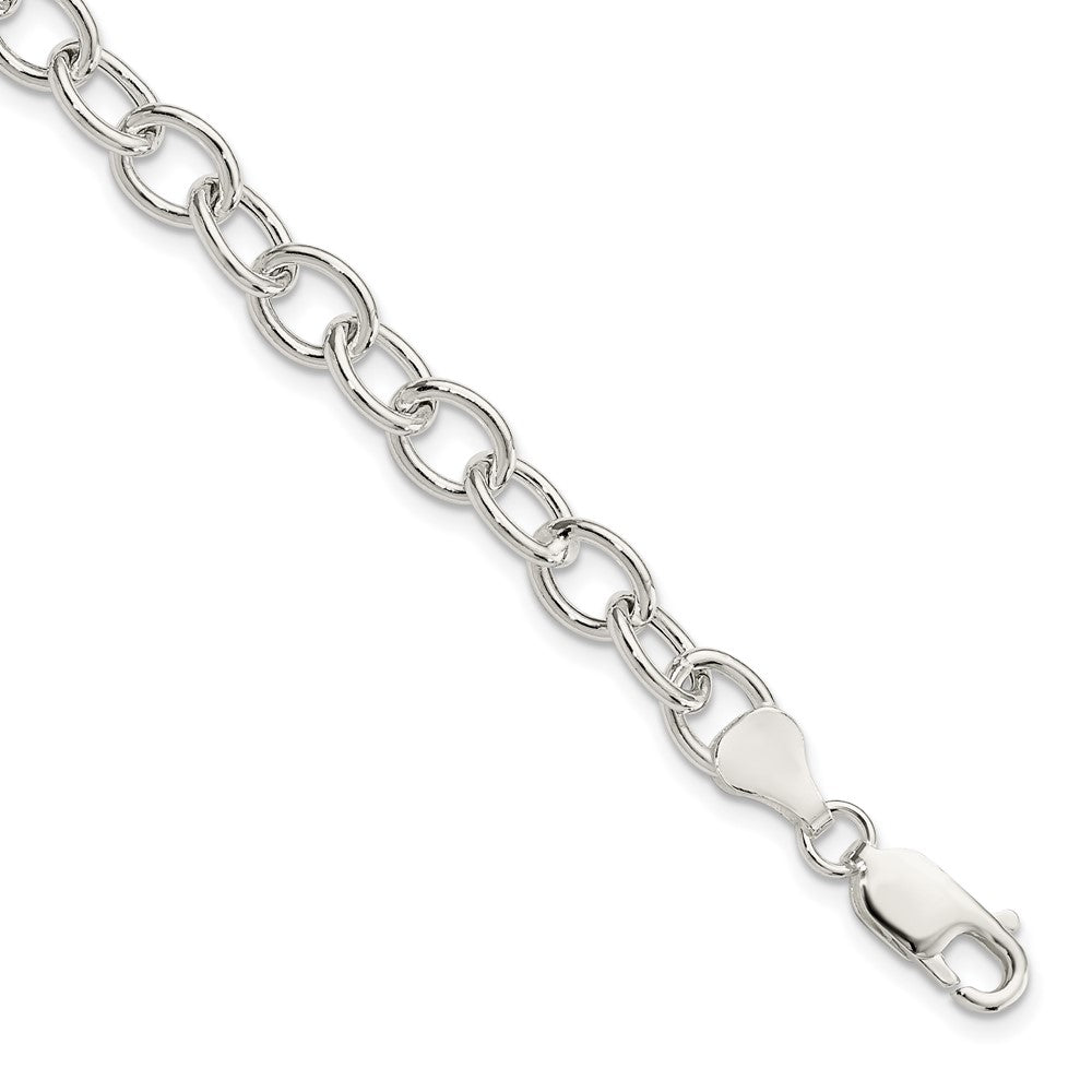 Sterling Silver Cable 6.75mm Bracelet, 7.5 x 6.75 mm