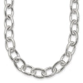 Sterling Silver Open Link Cable 8.50mm Necklace, 18 x 8 mm