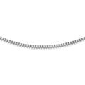 Sterling Shimmer Sterling Silver Rhodium-plated 18 inch 163 Stone CZ Riviera Necklace, 18 mm