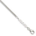 Sterling Silver MOM Bracelet, 7.5 x 2.85 mm