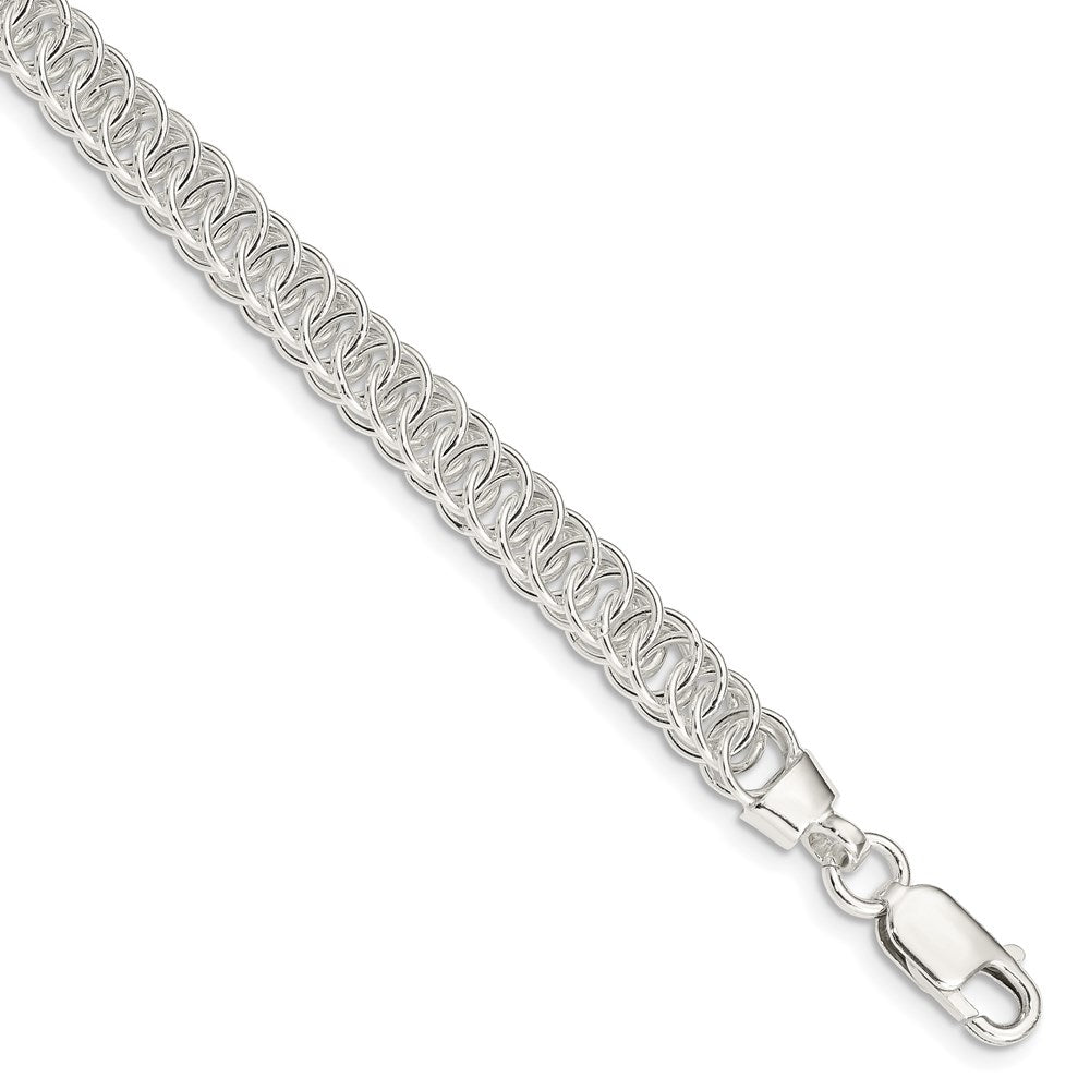 Sterling Silver Polished Fancy Link Bracelet, 7.5 x 7.18 mm