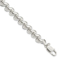 Sterling Silver Fancy Polished San Marco Bracelet, 7.5 x 8.9 mm