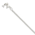 Sterling Silver 9inch Hollow Polished 3-D Dolphin Anklet, 9 x 13 mm
