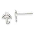 Sterling Silver Madi K Umbrella Post Earrings, 9 x 7 mm