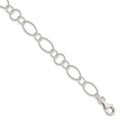 Sterling Silver Fancy Link Bracelet, 7.5 x 8 mm, 4.93 g