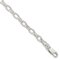 Sterling Silver 7.5inch Fancy Link Bracelet, 7.5 x 6 mm, 9.65 g