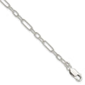 Sterling Silver 7.5inch Fancy Link Bracelet, 7.5 x 5 mm, 4.3 g