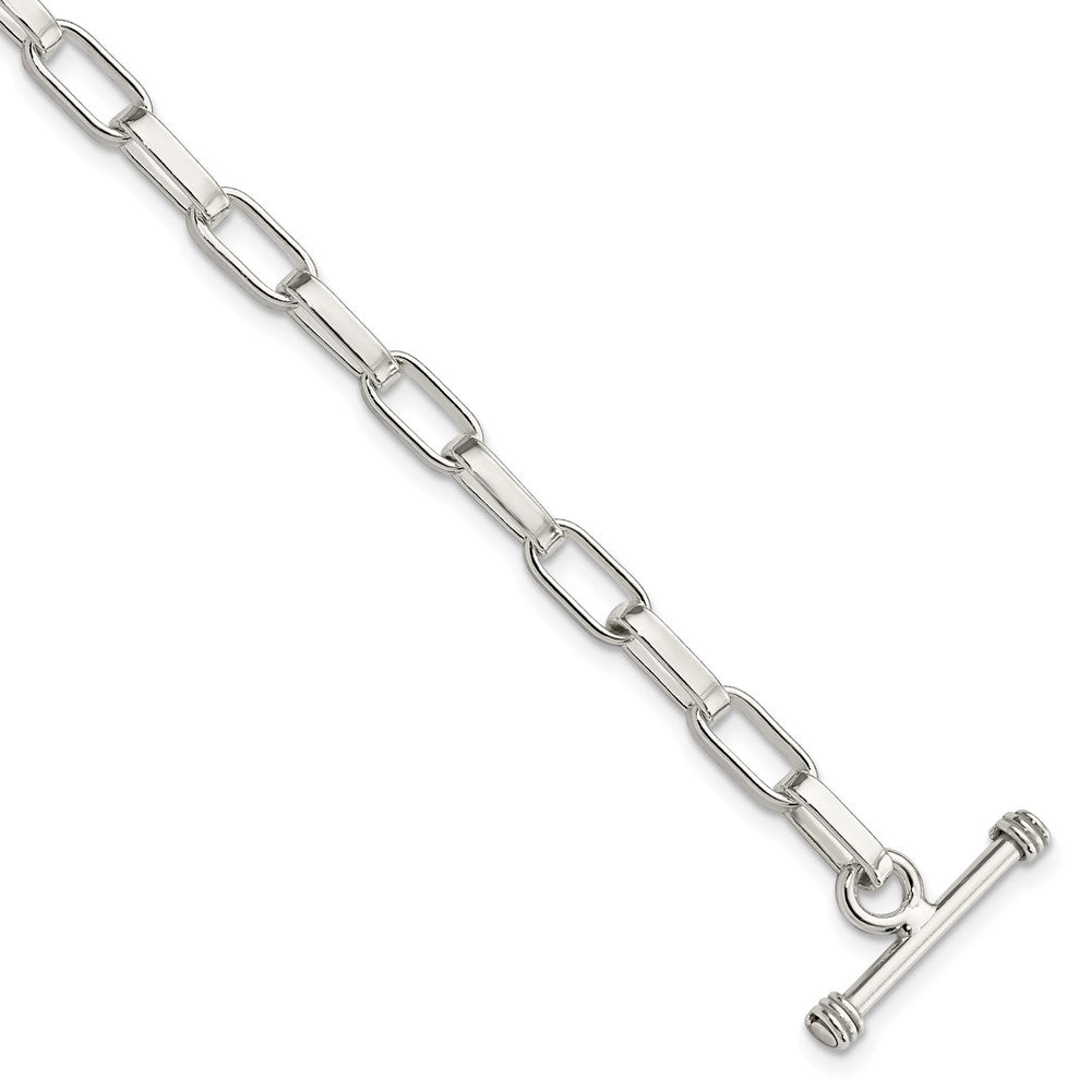 Sterling Silver 7.5inch Fancy Link Bracelet, 7.5 x 5 mm, 7.85 g
