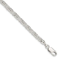 Sterling Silver 7.5inch Polished Fancy Link Bracelet, 7.5 x 5 mm