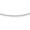 Sterling Silver Solid Polished 1.2mm Neck Wire Necklace, 18 x 1 mm