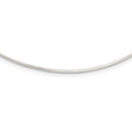 Sterling Silver Solid Polished 1.4mm Neck Wire Necklace, 18 x 1 mm