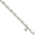 Sterling Silver Skull Bracelet, 7 x 6 mm