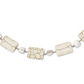 Sterling Silver Reconstructed Magnesite & FW Brown Cultured Pearl Neck, 17 mm