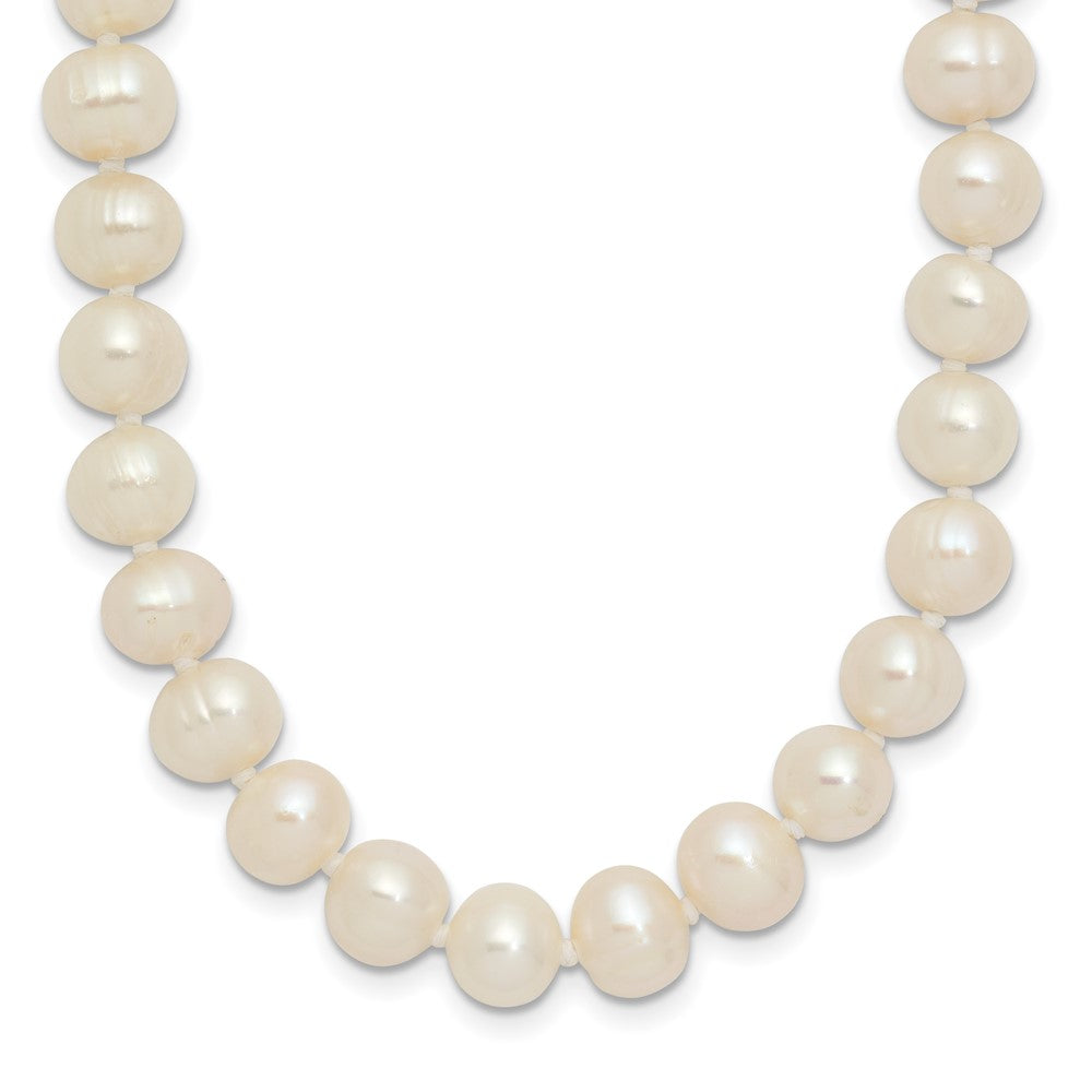 6-7mm White Semi-round Freshwater Cultured Pearl Endless 80 inch Necklace, 80 mm