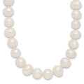 9-10mm White Semi-Round Freshwater Cultured Pearl Endless 80 inch Necklace, 80 mm