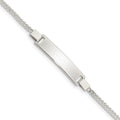 Sterling Silver Adjustable Baby ID Bracelet, 2 x 6 mm