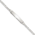 Sterling Silver Children's ID Bracelet, 6 x 6 mm, 3.15 g