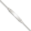 Sterling Silver Children's ID Bracelet, 6 x 6 mm, 2.7 g