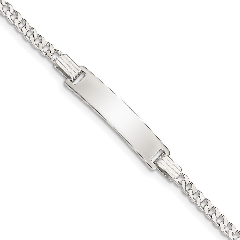 Sterling Silver Baby ID Bracelet, 5.5 x 6 mm