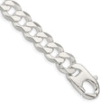 Sterling Silver 14mm Flat Curb Chain, 9 x 14 mm