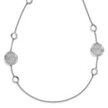 Sterling Silver Rhodium-plated Filigree Necklace, 32 x 20 mm