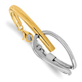 Sterling Silver & Gold-tone Polished Bangle Bracelet, 7 mm