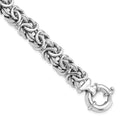 Sterling Silver RH-plated Fancy Link Bracelet, 7.5 mm